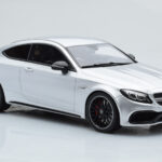 Mercedes C63S AMG C205 Coupe Silber GT Spirit 1:18 - image 4 of 6