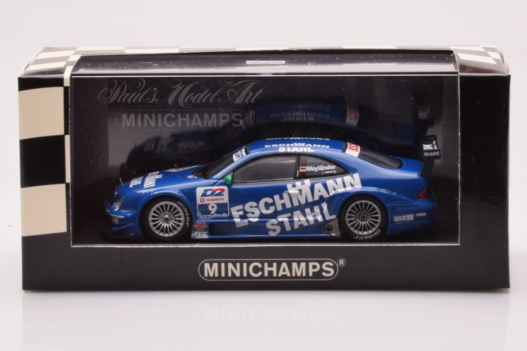 Mercedes CLK DTM Team Manthey #9 B. Maylander DTM 2001 Minichamps 1:43 400013109 Metall — Bild 4 von 4
