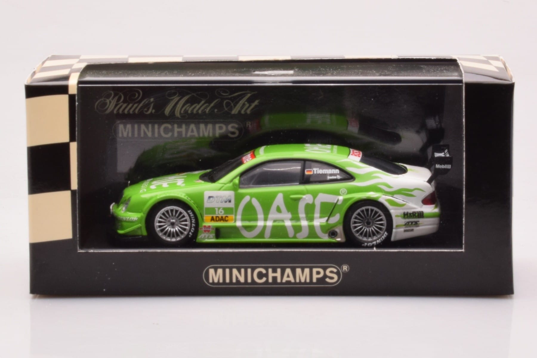 Mercedes CLK DTM Team OASE AMG #16 M. Tiemann DTM 2001 Minichamps 1:43 400023116 Metall — Bild 4 von 4