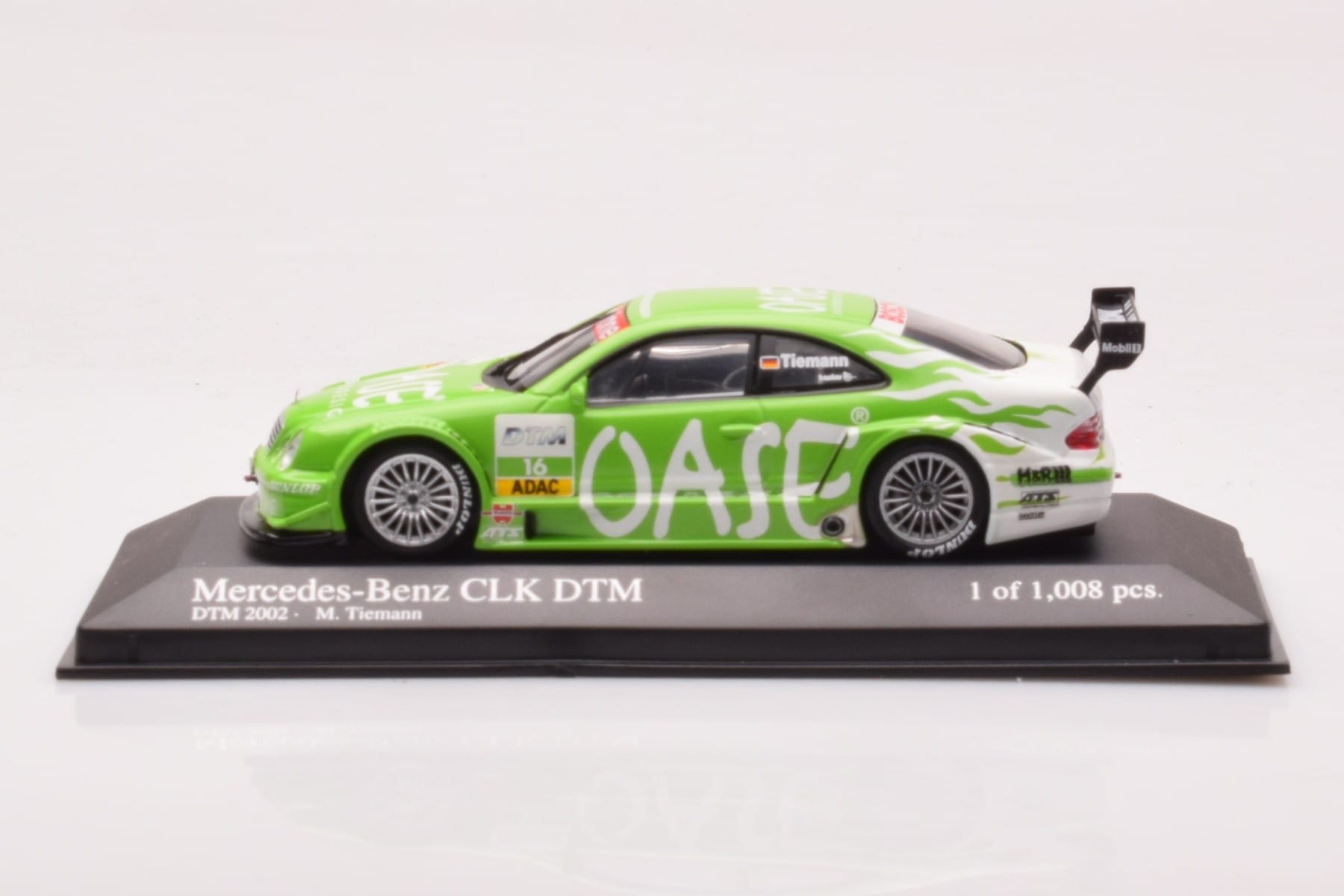 Mercedes CLK DTM Team OASE AMG #16 M. Tiemann DTM 2001 Minichamps 1:43 400023116 Metall