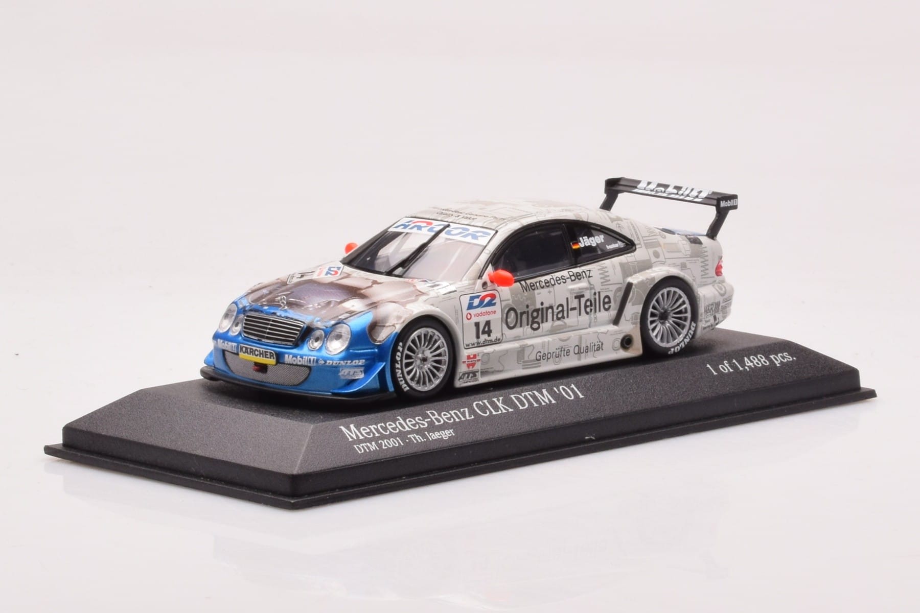 Mercedes CLK DTM Team Persson #14 Jaeger DTM 2001 Minichamps 1:43 400013714 Metall — Bild 2 von 4