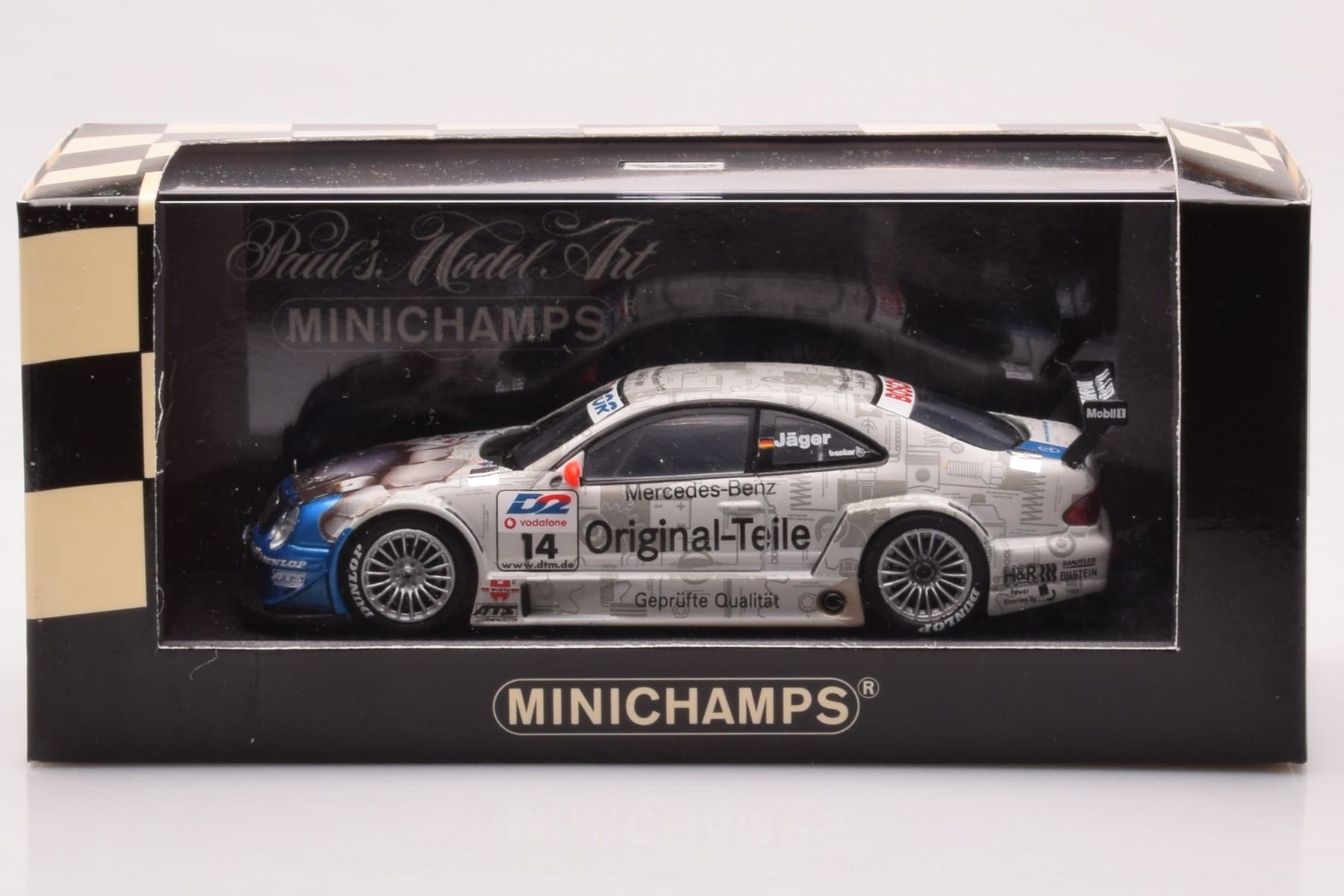 Mercedes CLK DTM Team Persson #14 Jaeger DTM 2001 Minichamps 1:43 400013714 Metall — Bild 4 von 4