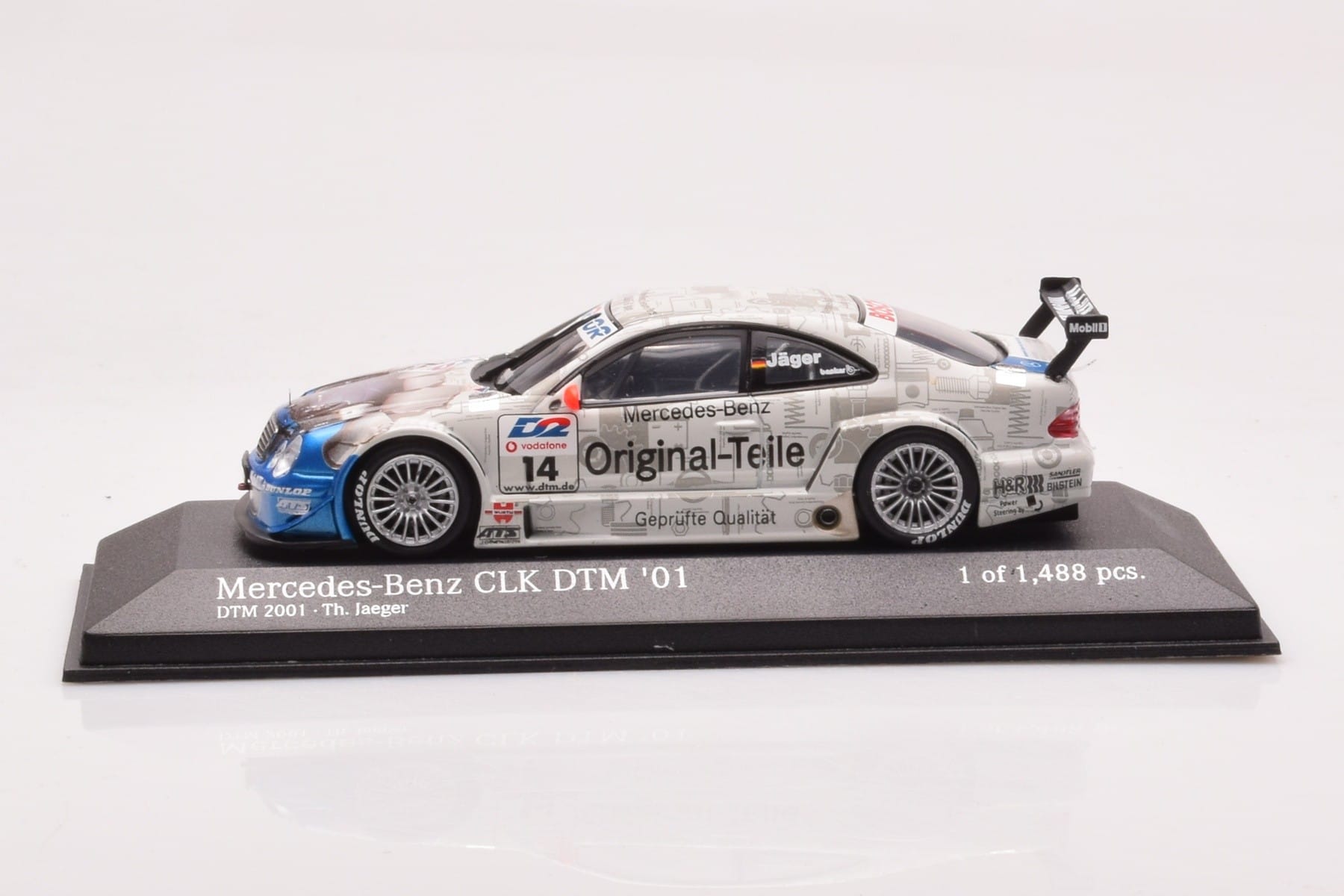 Mercedes CLK DTM Team Persson #14 Jaeger DTM 2001 Minichamps 1:43 400013714 Metall