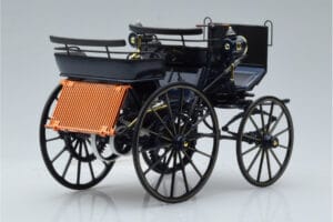 Mercedes Daimler Motorkutsche Dunkelblau Norev 1:18 183700 Metall — Bild 2 von 6