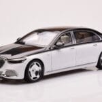 Mercedes Maybach S680 W223 Obsidian Schwarz Diamond Weiß Almost Real 1:18