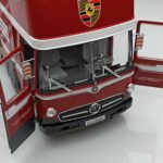 Mercedes O317 Porsche Transporter Rot CMR 1:18 - image 6 of 12