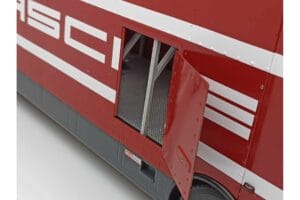 Mercedes O317 Porsche Transporter Rot CMR 1:18 CMR149 Metall — Bild 10 von 12