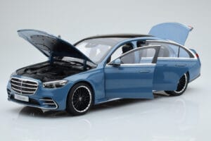 Mercedes S-Class W223 Vintage Blau Norev 1:18 B66960828 Metall — Bild 2 von 7