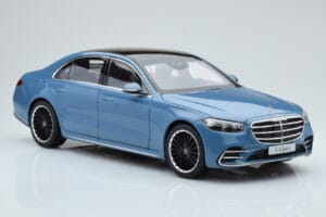 Mercedes S-Class W223 Vintage Blau Norev 1:18 B66960828 Metall — Bild 5 von 7