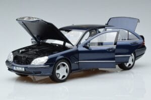 Mercedes S55 AMG W220 Blau Norev 1:18 183817 Metall — Bild 2 von 7