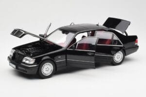 Mercedes S600 W140 Schwarz Norev 1:18 183722 Metall — Bild 2 von 8