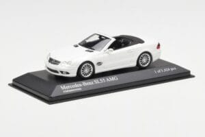 Mercedes SL 55 AMG R230 Weiß Minichamps 1:43 400036170 Metall — Bild 2 von 4
