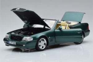 Mercedes SL500 R129 Grün Metallic Norev 1:18 183753 Metall — Bild 2 von 8