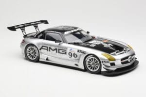 Mercedes SLS AMG GT3 #96 M. Hakkinen AMG Customer Sports 6 Hours of Zhuhai ILMC 2011 Minichamps 1:18 B66960197 Metall — Bild 4 von 6