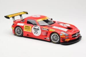Mercedes SLS AMG GT3 #35 Team Black Falcon T. Heyer / Jafer / Lemeret 24 Hours of Spa 2011 Minichamps 1:18 151113135 Metall — Bild 4 von 6