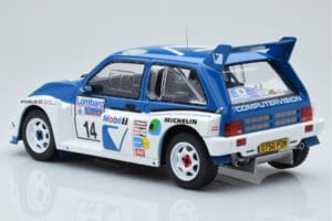 MG Metro 6R4 #14 D. Llewellin / P. Short RAC Rally 1986 IXO 1:18 18RMC068C Metall — Bild 5 von 6