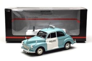 Morris Minor Polizei Blau & Weiß Minichamps 1:18 150137090 Metall — Bild 8 von 8