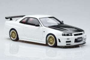 Nissan Skyline GT-R R34 Nismo Z-Tune Weiß MotorHelix 1:18 M83407 Metall — Bild 6 von 11
