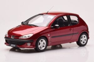 Peugeot 206 S16 Rot Otto 1:18