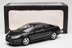 Peugeot 407 Coupé Schwarz Norev 1:18 184752 Metall — Bild 8 von 8