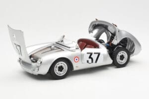 Porsche 550 RS Spyder #37 H. Polensky / R. von Frankenberg 24 Hours of Le Mans 1955 Schuco 1:18 450033400 Metall — Bild 2 von 8