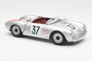 Porsche 550 RS Spyder #37 H. Polensky / R. von Frankenberg 24 Hours of Le Mans 1955 Schuco 1:18 450033400 Metall — Bild 6 von 8