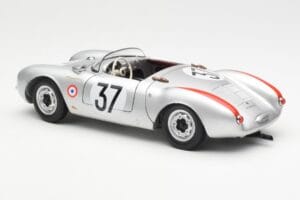 Porsche 550 RS Spyder #37 H. Polensky / R. von Frankenberg 24 Hours of Le Mans 1955 Schuco 1:18 450033400 Metall — Bild 7 von 8