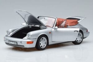 Porsche 911 964 Carrera 2 Cabriolet Silber Norev 1:18 187330 Metall — Bild 2 von 7