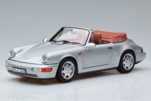 Porsche 911 964 Carrera 2 Cabriolet Silber Norev 1:18 187330 Metall
