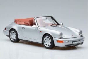 Porsche 911 964 Carrera 2 Cabriolet Silber Norev 1:18 187330 Metall — Bild 5 von 7