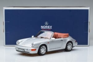 Porsche 911 964 Carrera 2 Cabriolet Silber Norev 1:18 187330 Metall — Bild 7 von 7