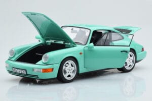 Porsche 911 964 Carrera 2 Mint Grün Norev 1:18 187327 Metall — Bild 2 von 8