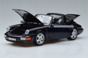 Porsche 911 964 Carrera 4 Targa Blau Norev 1:18 187340 Metall — Bild 2 von 8