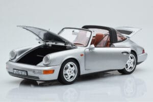 Porsche 911 964 Carrera 4 Targa Polar Silber Norev 1:18 187342 Metall — Bild 2 von 9