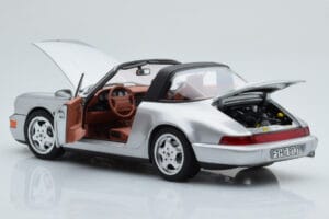 Porsche 911 964 Carrera 4 Targa Polar Silber Norev 1:18 187342 Metall — Bild 3 von 9