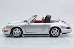 Porsche 911 964 Carrera 4 Targa Polar Silber Norev 1:18 187342 Metall — Bild 6 von 9