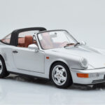Porsche 911 964 Carrera 4 Targa Polar Silber Norev 1:18 - image 7 of 9