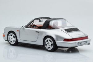 Porsche 911 964 Carrera 4 Targa Polar Silber Norev 1:18 187342 Metall — Bild 8 von 9