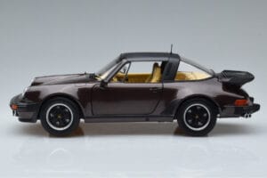 Porsche 911 964 Turbo Targa Braun Norev 1:18 187665 Metall — Bild 4 von 8