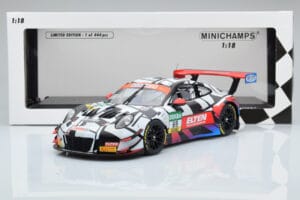 Porsche 911 GT3 R Iron Force by Ring Police #69 J. van Slooten / L. Luhr ADAC GT Masters 2018 Minichamps 1:18 153186969 Metal — Bild 5 von 5