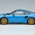 Porsche 911 991.2 GT3 RS Weissach Package Miami Blau Goldene Felgen Minichamps 1:18 153068310 Metall - image 3 of 6