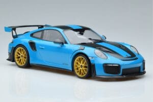 Porsche 911 991.2 GT3 RS Weissach Package Miami Blau Goldene Felgen Minichamps 1:18 153068310 Metall — Bild 4 von 6