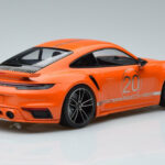 Porsche 911 992 Turbo S China 20th Anniversary Orange Minichamps 1:18 - image 2 of 6