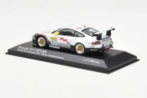 Porsche 911 996 GT3 RS Siemens #50 M. Ortelli / M. Lieb / R. Dumas 24 Hours of Spa 2003 Winners Minichamps 1:43 400036950 Met — Bild 3 von 4