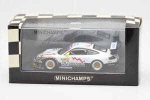 Porsche 911 996 GT3 RS Siemens #50 M. Ortelli / M. Lieb / R. Dumas 24 Hours of Spa 2003 Winners Minichamps 1:43 400036950 Met — Bild 4 von 4