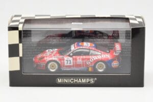 Porsche 911 996 GT3 RSR Gulf #73 Lambert / Lefort / Palttala 1000km Spa 2005 Minichamps 1:43 400056473 Metall — Bild 4 von 4