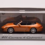 Porsche 911 997 Carrera 4 Cabriolet Orange Metallic Minichamps 1:43 - image 4 of 4