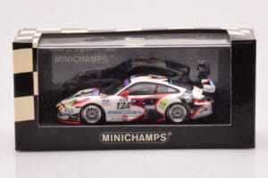 Porsche 911 997 GT3 Cup #124 Mattheus / Geoffroy / Vanbellingen / Fumal 24 Hours of Spa 2005 Minichamps 1:43 400056224 Metall — Bild 4 von 4