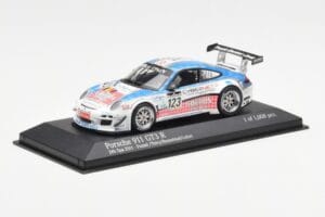 Porsche 911 997 GT3 R Cybernet #123 Fumal / Thiry / Rosenlad / Lefort 24 Hours of Spa 2011 Minichamps 1:43 400118923 Metall — Bild 2 von 4
