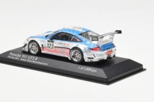 Porsche 911 997 GT3 R Cybernet #123 Fumal / Thiry / Rosenlad / Lefort 24 Hours of Spa 2011 Minichamps 1:43 400118923 Metall — Bild 3 von 4